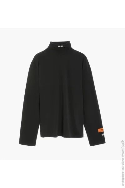  Heron Preston Hpny Embroidered Rollneck Sweater Black (HMAB027C99JER0021001-2XL)