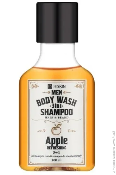   31   Body Wash and Hair and Beard Shampoo Whisky Apple HiSkin 100  (5905359808558)