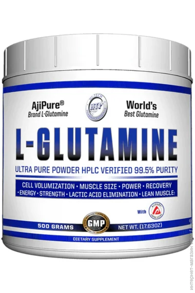 Аминокислота Hi-Tech Pharmaceuticals Глютамин L-Glutamine 500 грамм Аминокислота Hi-Tech Pharmaceuticals Глютамин L-Glutamine 500 грамм