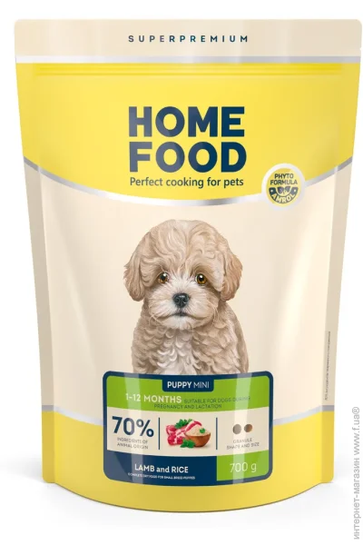   Home Food          For puppies 1-12 months 700 