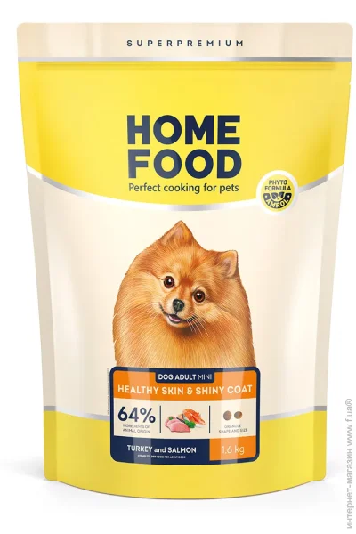   Home Food                Healthy skin and shiny coat 1,6 