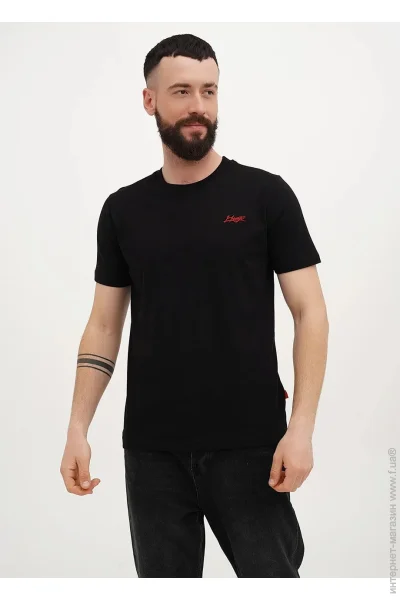 Hugo Boss   Relaxed-Fit Handwritten Red Logo 16022Black L