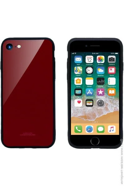  Intaleo Real Glass for Apple iPhone 8 Red (1283126488771)