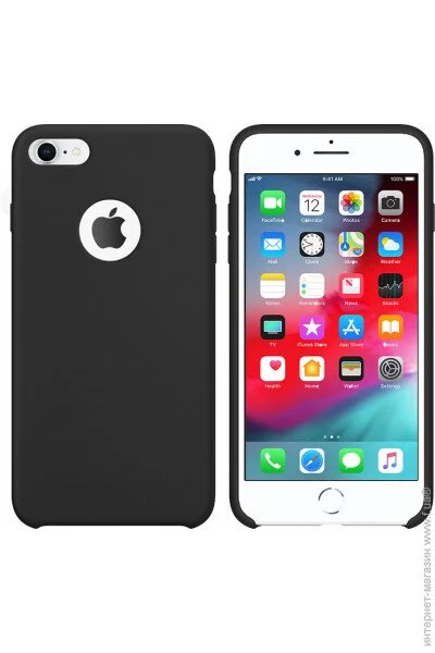  Intaleo Velvet for Apple iPhone 8 Black (1283126484674)