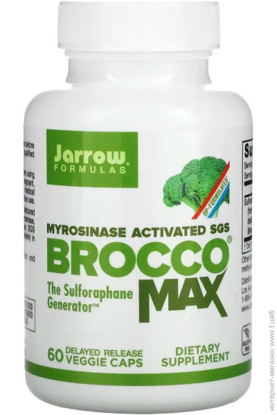 ,  , Myrosinase Activated SGS, BroccoMax, Jarrow Formulas, 60   (JRW20027)