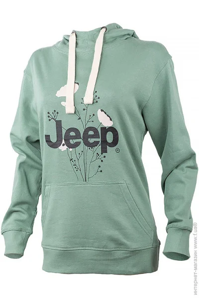  () Jeep Ƴ  HOODED OVERSIZE SWEATSHIRT Botanical Print  S (O102606-E854 S)