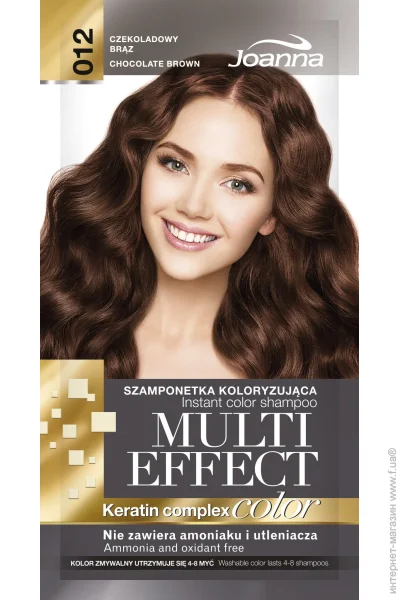 Шампунь-фарба Joanna № 12 шоколадний бриз 35 г 30 мл (267593) Шампунь-фарба Joanna № 12 шоколадний бриз 35 г 30 мл (267593)