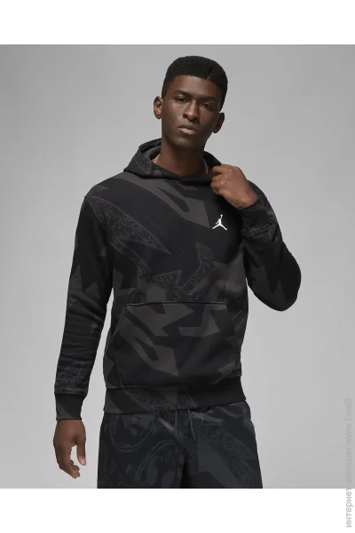  Jordan ESSENTIAL AOP FLEECE PULLOVER HOODIE (DQ7507-045-S)