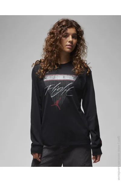  Jordan Long-Sleeve Graphic T-Shirt (FD7205-010-XS)