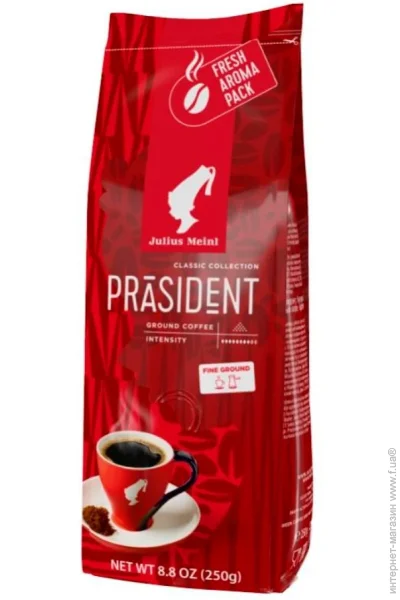 Кава мелена Julius Meinl Prasident 250 г Кава мелена Julius Meinl Prasident 250 г