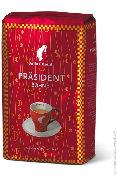 Кава в зернах Julius Meinl Prasident 500 г Кава в зернах Julius Meinl Prasident 500 г