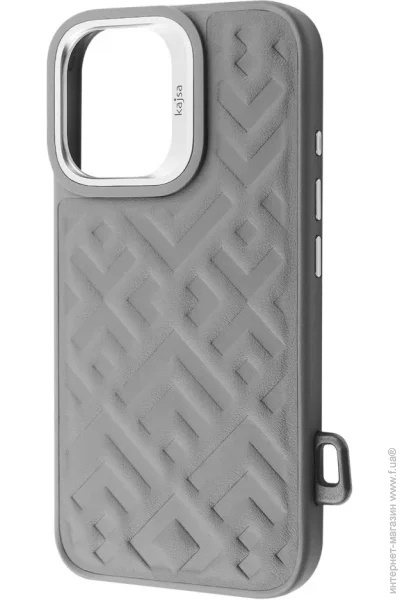  Kajsa Rhombus Collection with Magnetic Ring iPhone 16 gray (596760010)
