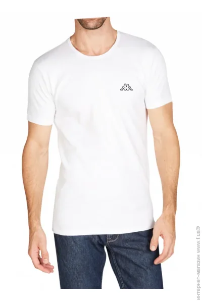   Kappa T-shirt Mezza Manica Girocollo (K1304 BIANCO-XL)