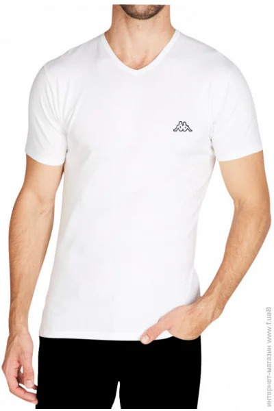   Kappa T-shirt Mezza Manica Scollo V   XL (8052394813935)