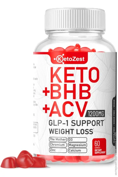  Ketozest  -    Keto ACV BHB GLP-1 Gummies 60  (4384307969)