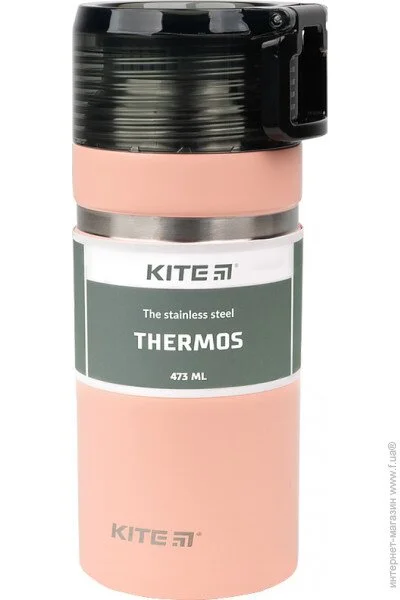 Термос Kite 473 мл., Персиковий (K21-320-01) Термос Kite 473 мл., Персиковий (K21-320-01)