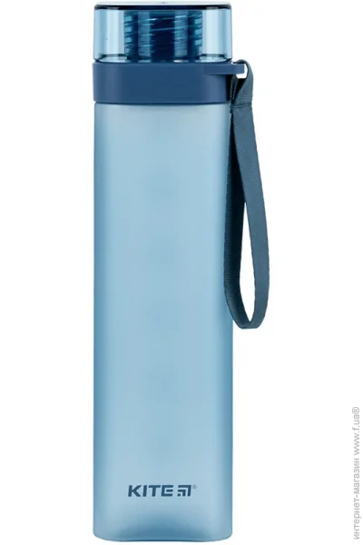 Бутылка Пляшка KITE для води 700 мл квадратна синя (K24-1210-1) Бутылка Пляшка KITE для води 700 мл квадратна синя (K24-1210-1)