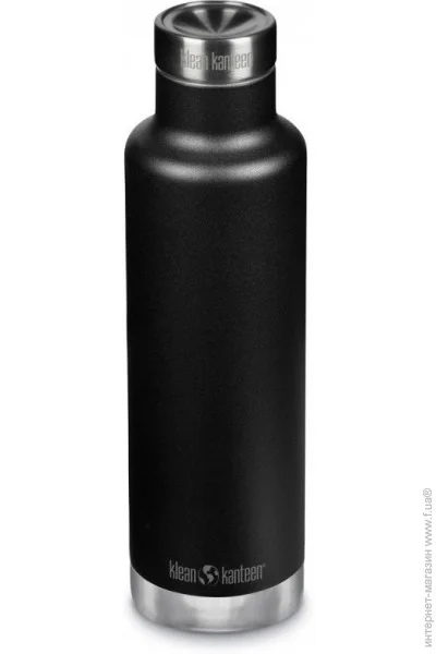  Klean Kanteen Insulated Classic Pour Through Cap 750  Black (1009481)