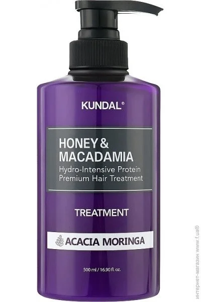      볺 쳿 Honey & Macadamia Protein Hair Treatment Acacia Moringa Kundal 500  (8809568741118)