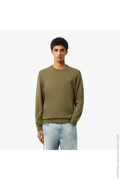 Lacoste Monochrome Crewneck (AH1985BMY-M/L)