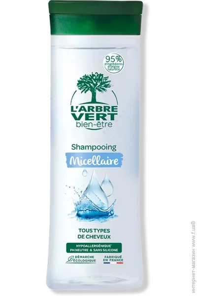 Шампунь L`Arbre Vert Мицеллярный 250 мл (3450601036453) Шампунь L`Arbre Vert Мицеллярный 250 мл (3450601036453)