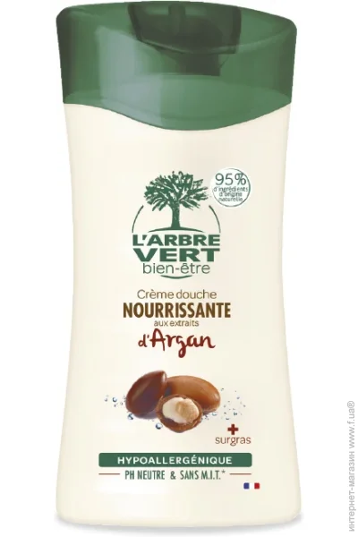 L`Arbre Vert Гель для душа питательный с экстрактом арганы 250 мл L`Arbre Vert Гель для душа питательный с экстрактом арганы 250 мл