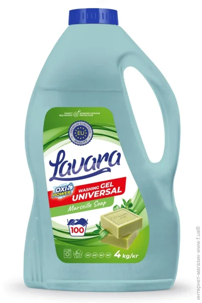 Гель для стирки Lavara Marseille Soap 4000 мл (60-2502) Гель для стирки Lavara Marseille Soap 4000 мл (60-2502)