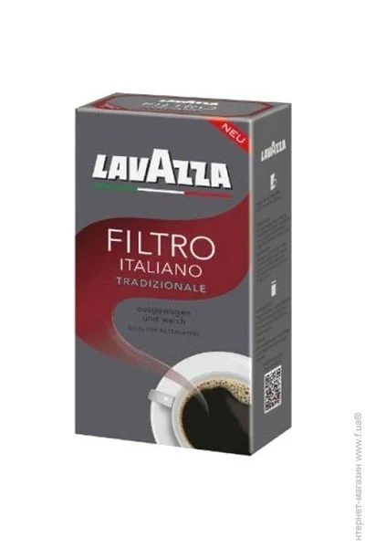 Кава Lavazza Filtro Italiano Tradizionale 500г, мелений Кава Lavazza Filtro Italiano Tradizionale 500г, мелений