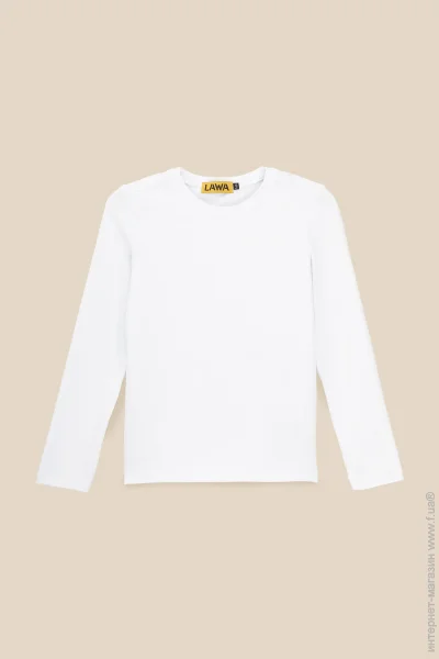 Lawa Лонгслів однотонний для хлопчика BBC02316 146 см Білий (2000991057227) Lawa Лонгслів однотонний для хлопчика BBC02316 146 см Білий (2000991057227)