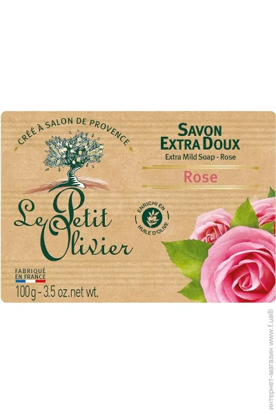 Le Petit Olivier Мыло Роза 100 г Le Petit Olivier Мыло Роза 100 г