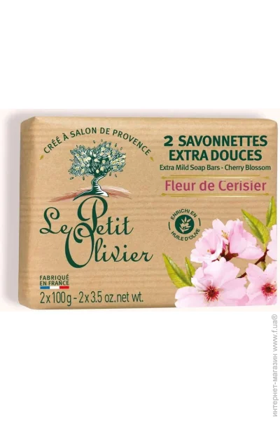 Le Petit Olivier Мило Вишня 100 г 2 шт./уп. Le Petit Olivier Мило Вишня 100 г 2 шт./уп.