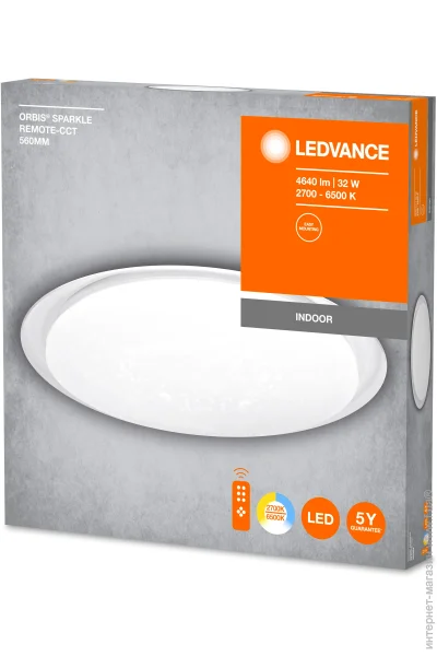   Ledvance ORBIS SPARKLE REMOTE-CCT 32   2800-6000  Silara Remote 32W
