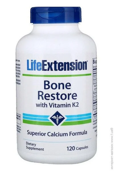 Life Extension Bone Restore With Vitamin K2 120 Caps (000001950)