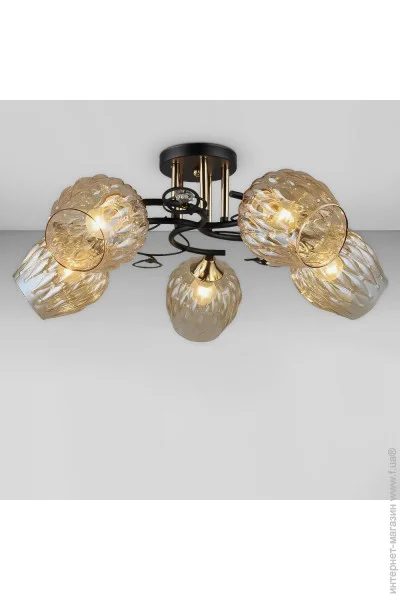   Light House SR-19372/5 BK+ FGD D560*H230 E27  + ,   