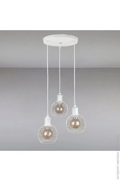 Люстра підвісна лофт Light House LS-14024-3 WH(300) біла Люстра підвісна лофт Light House LS-14024-3 WH(300) біла
