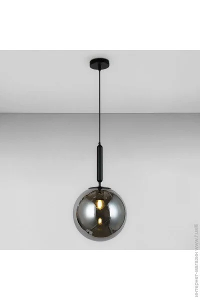 Люстра подвесная Лофт Light House LS-17185-1 BK+ BK черная, плафон черный Люстра подвесная Лофт Light House LS-17185-1 BK+ BK черная, плафон черный