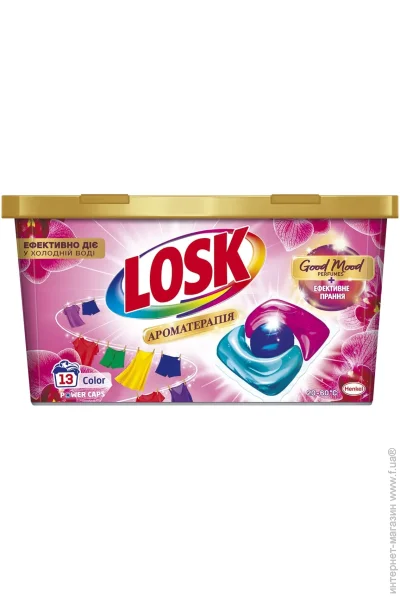 Капсули для прання для кольорових речей Losk Ефірні олії та аромат Малазійська Квітка 13 шт (9000101803112) Капсули для прання для кольорових речей Losk Ефірні олії та аромат Малазійська Квітка 13 шт (9000101803112)