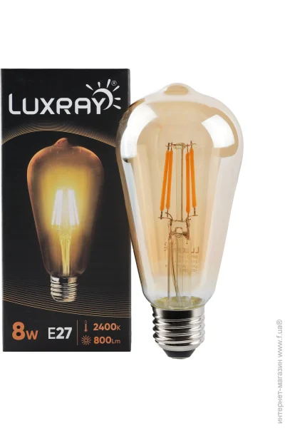   Luxray   FIL 8  ST64  E27 220  2400  LXF424-ST64-2708