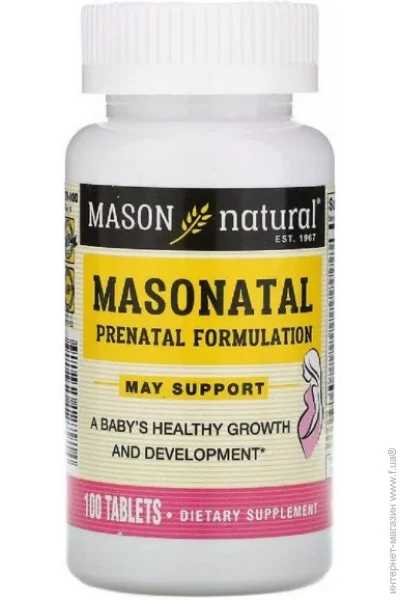  Mason Natural Masonatal Prenatal Formulation 100 Tabs (000021133)