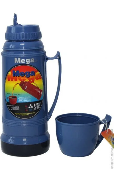 Термос Mega ЕТ050Т 0.5л, синій Термос Mega ЕТ050Т 0.5л, синій
