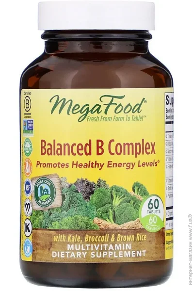      , Balanced B Complex, MegaFood, 60 