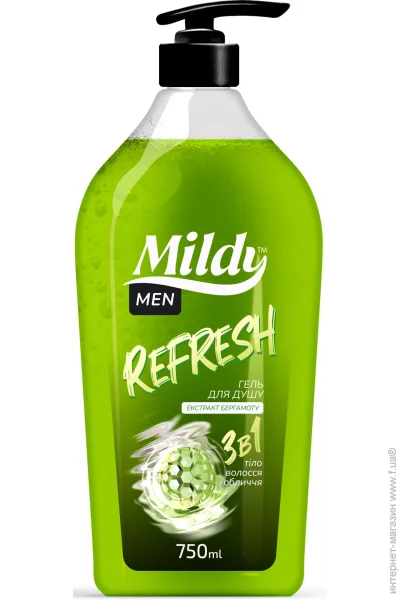 Mildy Гель для душа Refresh 3в1 750 мл Mildy Гель для душа Refresh 3в1 750 мл