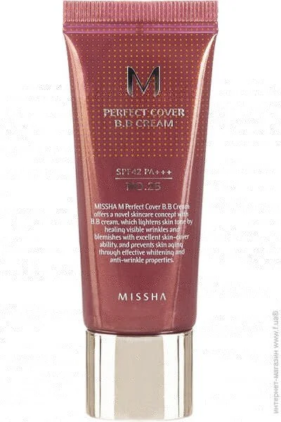 Missha BB- M Perfect Cover SPF42/PA+  25 Warm Beige, 20  (8809643504553)