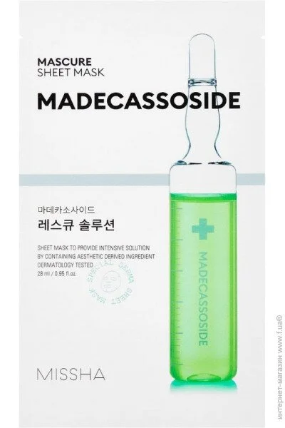 Missha     Mascure Rescue Solution Sheet Mask Madecassoside, 27  (8809581456600)
