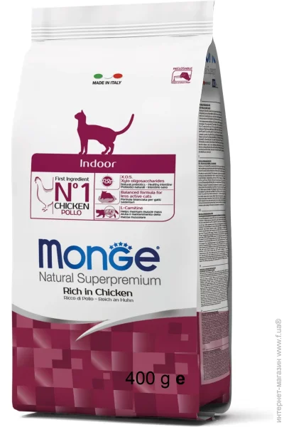   Monge Cat Indoor Chicken 400 