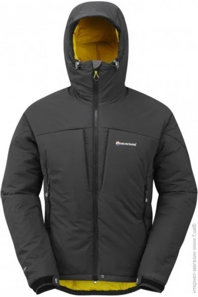  Montane Ice Guide Jacket XL, Black/Cad Yellow (MIGJABLAX4)