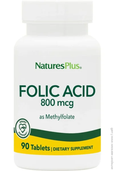  Natures Plus Folic Acid 800mcg - 90 tabs (2023-10-3227)