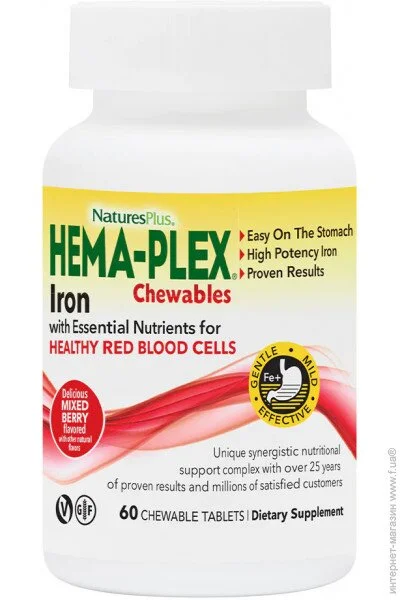   ³   Natures Plus Hema-Plex, 60  
