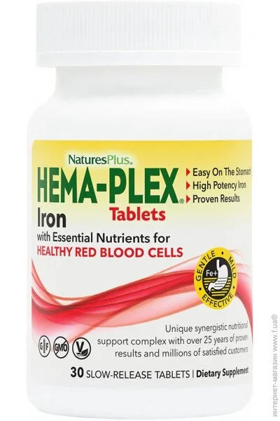    Natures Plus Hema-Plex jar, 30 