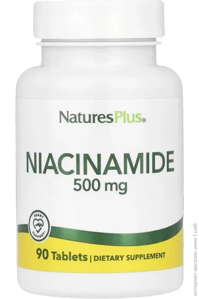Natures Plus Niacinamide 500 mg - 90 tabs (2023-10-5220)